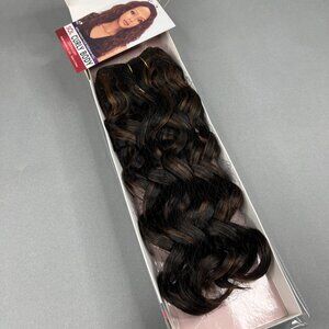 14” SOL Curly Body #1B/30 Black & Honey SOL Synthetic Blend Mixed Hair Extension